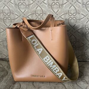 Bimba Y Lola Tan Tote Bag